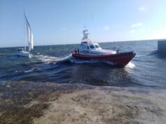 Rettungseinsatz im Hafen Ustka