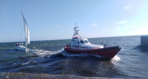 Rettungseinsatz im Hafen Ustka