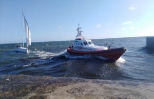 Rettungseinsatz im Hafen Ustka